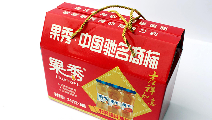 日大彩印為湖南果秀食品有限公司印制新款產(chǎn)品包裝盒